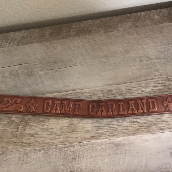 Vintage Philmont Western Leather Belt Boy Scouts size 38 - Picture 3 of 5